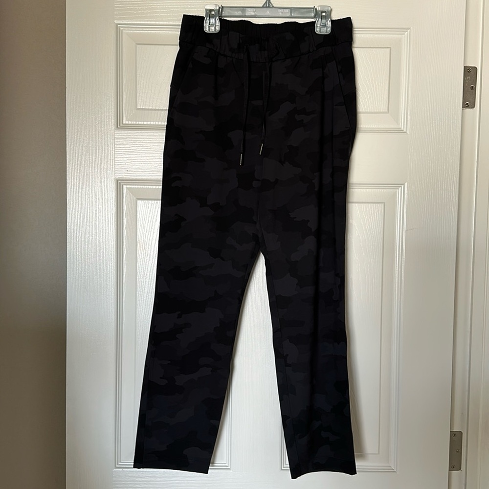 Lululemon black camo track pants